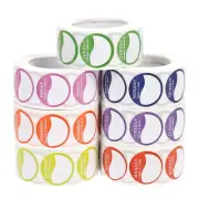 7 Rolls Pantry Sealing Stickers High-grade Adhesive Labels Paper