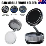 Vacuum Suction Cup Car Phone Holder 360 Rotation Magnetic Foldable Stand AU
