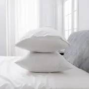 LINENOVA 2PCS Bamboo Blend Cooling Pillowcases Pillow Case - White,King