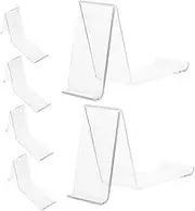 ANDRESLAD 6pcs Transparent Shoe Display Stand High Heel Rack for Retail Home Use Single Shoe Riser for Sneakers Slippers Clear Organizer for Picture Prop