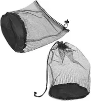 Gogogmee Organizer Sports Training Bag Set Mesh Net Drawstring Laundry Bags for Gym Pool Beach Outdoor Toys