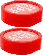 2pcs Emergency Key Lock Box Wall Mounted Fireproof Storage for Keys Room Cards Hazardous Items Secure Combination Lock for Home School Office Use