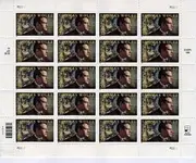 Thomas Wolfe Pane of 20 x 33 Cent U.S. Postage Stamps Scott
