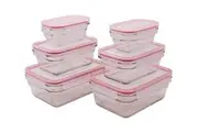 Rectangular Oven Safe Food Container Set, 6 Piece