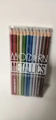 OOLY Modern Metallic Colored Pencils , Drawing and Coloring Pencils for Kids and