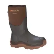 DRYSHOD Mens Haymaker Mid Brown/Peanut Hard-Working Farm Boot, Sizes (HAY-MM-BR)