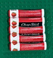 Five Chapstick Classic Strawberry Lip Balm Lot New