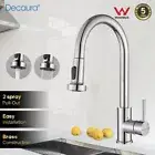Decaura Chrome Kitchen Mixer Tap Pull Out Laundry Tap Faucet Swivel Spout 2-Mode