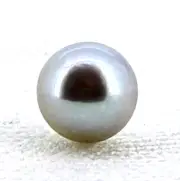 8mm Silver Gray Akoya Pearl Half-Drilled AAA+ Japanese High Luster