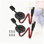 1 Pair Solar Panel Cable Charger Cord Generator Solar Panel Connector Wire Connectors Universal Socket Sae Cable Charger Cable Solar Charger Wire Sae Quick Connection Cable Black Yardenfun