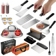 Blackstone Griddle Accessories Kit Stainless Steel Flat Top Grill for Outdoor