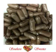 MILK CHOCOLATE LICORICE BULLETS 1KG LOLLIES Candy Buffet CHOC BROWN black