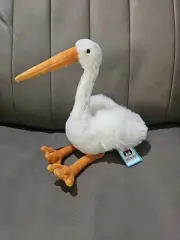 Jellycat Baby Bobby Stork - AUTHENTIC - NEW WITH TAGS- Retired Rare Plush