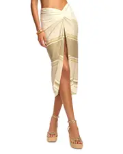 Ramy Brook Textured Xana Swim Cover-Up Skirt