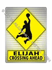 ELIJAH find your name METAL SIGN NBA Basketball SPORTS room wall decor gift 759