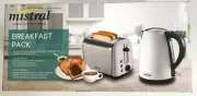 Mistral Breakfast Pack Kettle And Toaster New (MCP2868W) (White) #4802NSB
