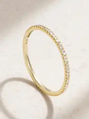 [STONE AND STRAND] STONE AND STRAND - Gold Diamond Ring - 5 5 Gold