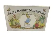 Beatrix Potter Peter Rabbit 4 Piece Nursery Set Wedgwood Damage To Box Baby