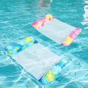 Inflatable Floating Chair Foldable Striped Floating Water Inflatable FloatingBed