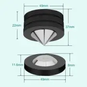 Crystal Steel Sound Isolation Feet Speaker Spikes Audio Cones HiFi Mounts Amp
