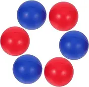 QUMIIRITY 6Pcs Colored Beach Paddle Balls Training Beach Balls for Outdoor Games Develops Hand Eye Coordination Safe PU Material for Beach Activities and Fun
