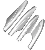 Silver ABS Roof Rack Bar Rail End Protection Replacement Cover Car Styling 4pcs,Compatible with Nissan Patrol Y62 2010-2015 2016 2017 2018