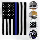 Thin Blue Line Super Plush Blanket 50x60 Thin Line Throw Blanket Police Blanket