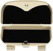 Glasses Case Sunglasses Case Eyeglasses Case Sun Visor Magnetic Glasses Holders Car Glasses Holder Auto Car Eyeglasses Container Car Sunglasses Holder Beige Abs Material Mobestech