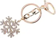 [LIFKOME] Memorial Remembrance Christmas Locket Keychain Rhinestone Keychain Snowflake Keychain Snowflake Rhinestone Keyring Key Ring Chain Rhinestones