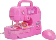 HANABASS Mini Electric Sewing Machine Interactive Role Play for Educational Learning with Light Safe and Compact Design for Creative Dressmaking Fun