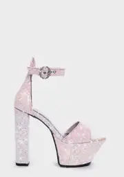 [Lamoda] Eye Catcher Platform Glitter Heels