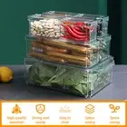 7Pcs Fridge Organizer Box with Lid Clear Fruit Storage Containers%