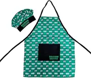 PRO SPECIALTIES GROUP INC Boston Celtics Logo Rush Apron/Chef Hat Green