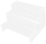 OFFSCH Acrylic Riser Display Stand Showcase Rack for Collectibles Figures Perfumes Dolls Jewelry Easy Assembly and Cleaning for Use
