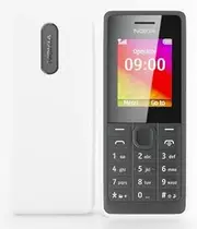 [Nokia] 107 Dual Sim White/Black Sim Free Mobile Phone 2 Twin SIM