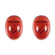 2x Avanti Egg-Perfect Colour Changing Kitchen Cooking Egg Timer Medium/Hard Red