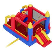 Inflatable Kids Bounce House with Slide and Blower for Outdoor Fun