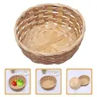 Food Container Storage Basket Handmade Bamboo Bread Basket Fruit Storage Bin