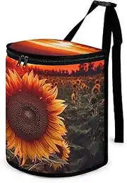Garbage Storage Bags, Sunset Sunflower Printed Garbage Storage Bags,car Garbage Storage Bags,Portable Garbage Storage Bags