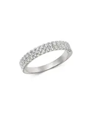 Bloomingdale's Fine Collection Diamond Double-Row Band in 14K White Gold, 0.50 ct. t. w.