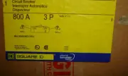 New Square D UPS Solar Circuit Breaker DC rated MHL3680036DC3901 800 amp 500 V
