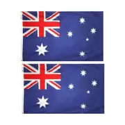 2 x AUSTRALIA FLAG Aussie Australian Day Souvenir National 108cm x 54cm - Small