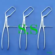 3 PELVIC REDUCTION FORCEPS 16" ANGLED WITH BALL TIP ORTHOPEDIC INSTRUMENTS P-201