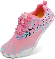 [Scurtain] Unisex Adult Turquoise Mesh Water Shoes - Hiking, Swimming, Water Sports - Flat Heel, Closed Toe, Moderate Cushioning, Breathable, Slip-On, Elastic, Bungee Strap