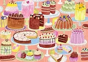 [Buffalo Games] Jenny Miriam - Bonjour - Cakes Galore! - 500 Piece Jigsaw Puzzle for Adults - Challenging Puzzle Perfect for Game Nights - Finished Size is 21.25 x 15.00