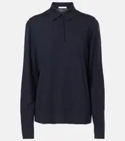 [The Row] The Row Ipanelli wool polo sweater AU 6 blue