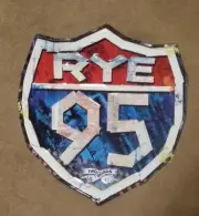 TWO ROADS BREWING CO. RYE 95 TIN TACKER 17x16 inches.