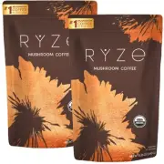 RYZE Mushroom Coffee Starter Kit, USDA Organic Instant Coffee with 6 Adaptogenic