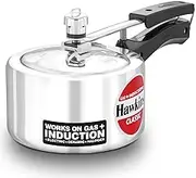 Hawkins Classic 1.5 Liter inner lid aluminum pressure cooker, induction cooker, wide design pan cooker, best cooker, silver (ICL15 (1.5 Liter))
