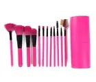 12PC Luxe Pink Professional Makeup Brush Set with Case AU Stock Good Quali ✨